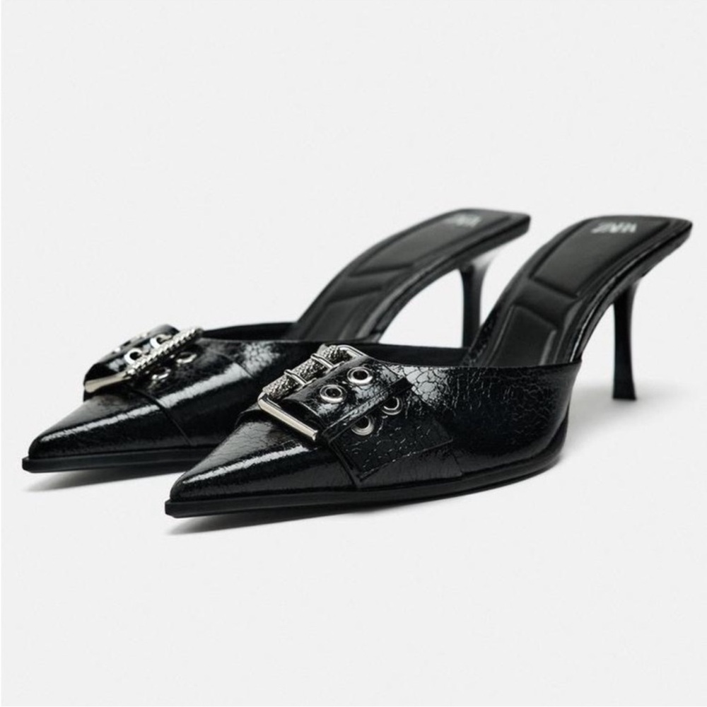 Zara BUCKLED HEELED MULES